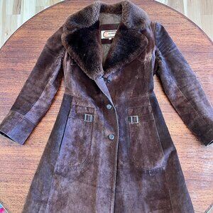 Alfred Suede and Shearling Collared Jacket